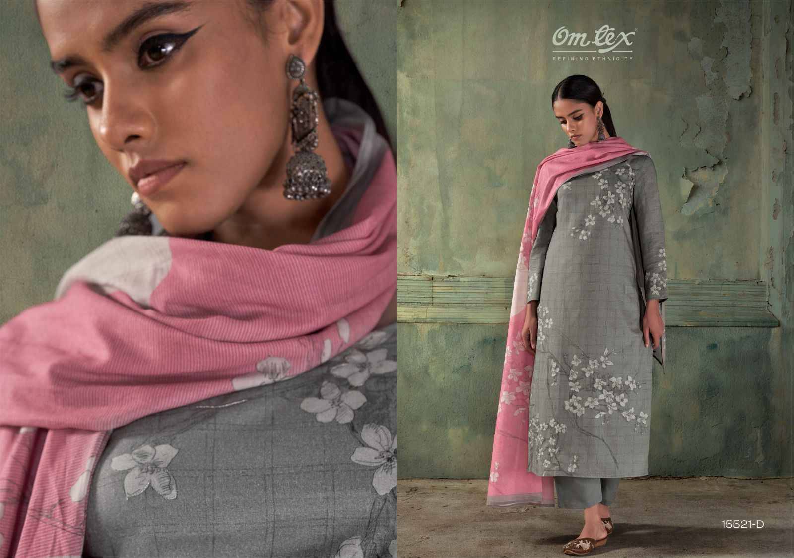 FALAK 15521 Series By Om Tex Beautiful Festive Suits Stylish Colorful Fancy Casual Wear & Ethnic Wear PREMIUM LAWN COTTON Dresses At Wholesale Price